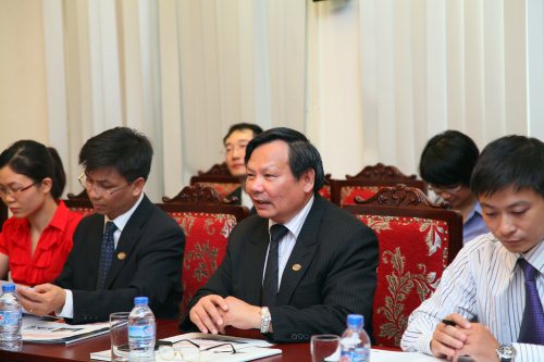Tổng cục trưởng TCDL Nguyễn Văn Tuấn phát biểu tại buổi tiếp đón